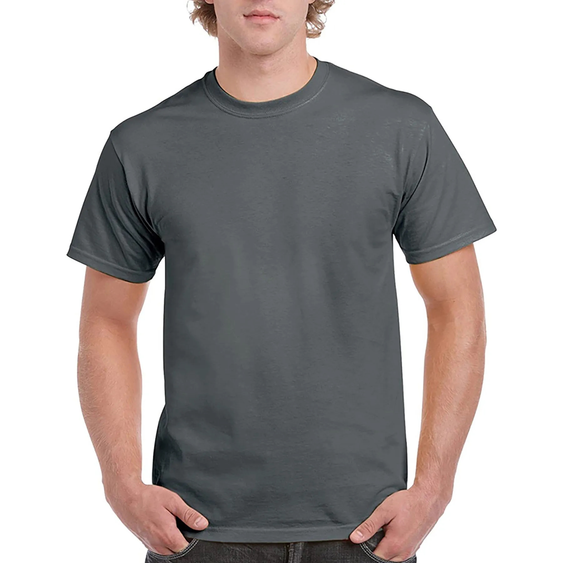 100% Cotton Crew Neck T-shirt Men's 5