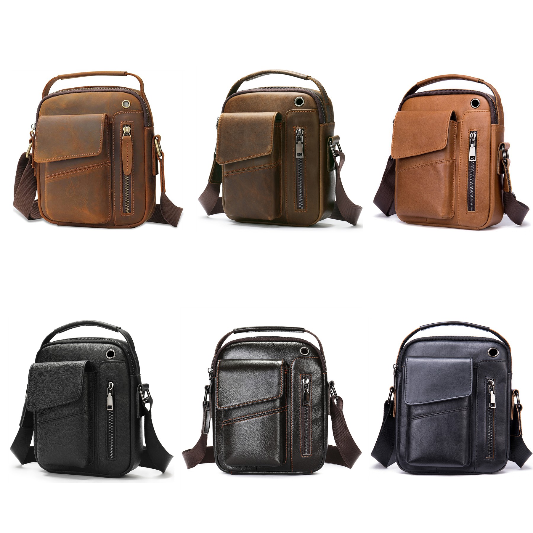 Genuine Leather Messenger Bag 7