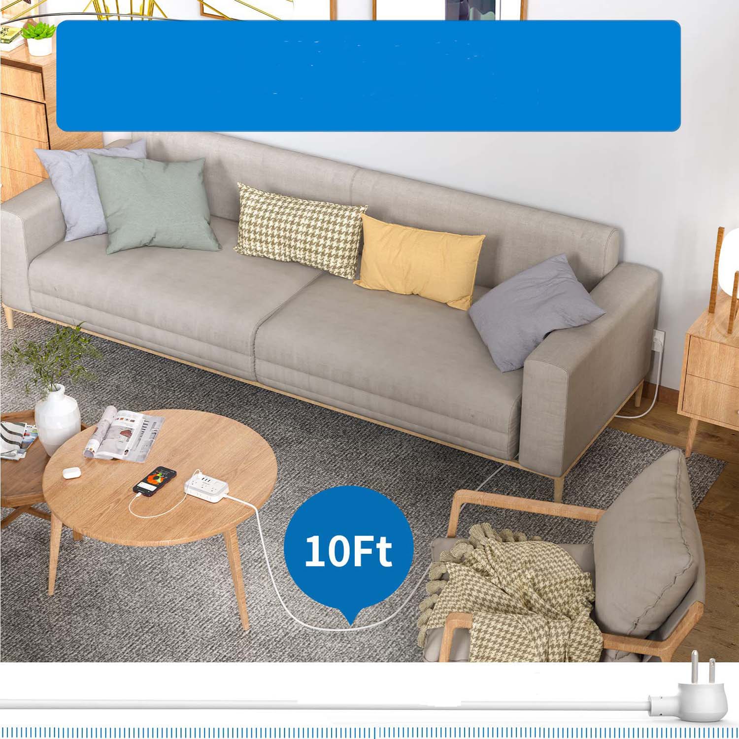 Multi-Function Power Strip Standard Socket 5