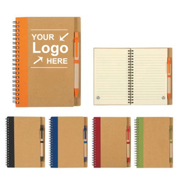 Eco Spiral Notebook and Pen 2