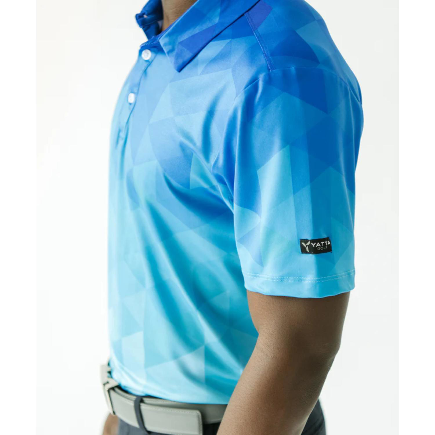 YATTA Golf® - Abstract men's Moisture Wicking Golf Polo Shirts 4