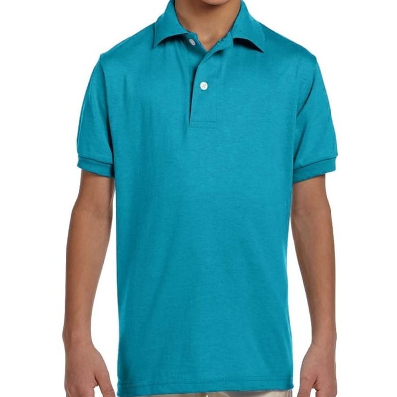 Jerzees Youth 5.6 Oz., 50/50 Jersey Polo With SpotShield™ 10