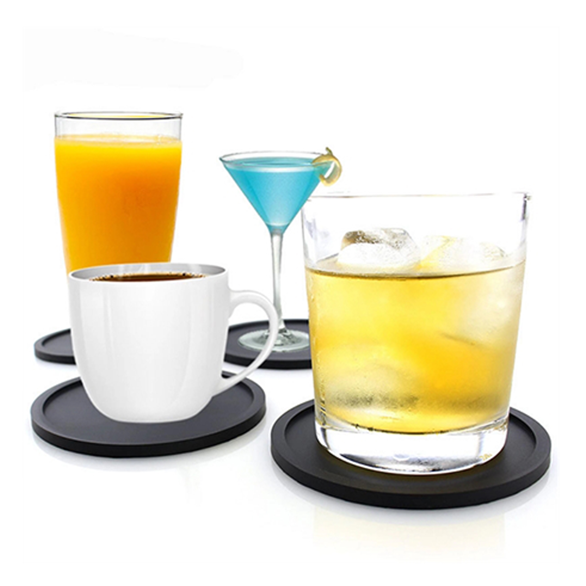 Durable 4" Thick Silicone Non-Slip Drink Coaster 3