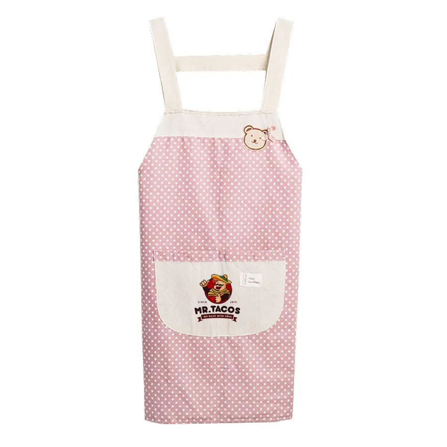 Polka Dots Cotton Apron 2