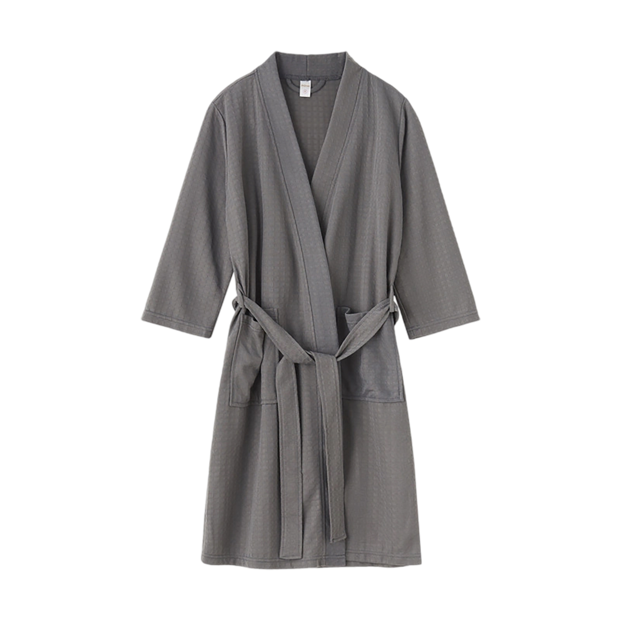 Cotton Waffle Kimono Style Bathrobe Lightweight Design 9