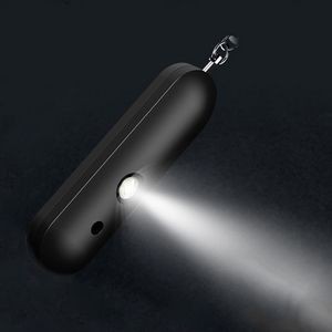 120DB Round Bar Shaped Self Defense Alarm Keychain With Flashlight 11