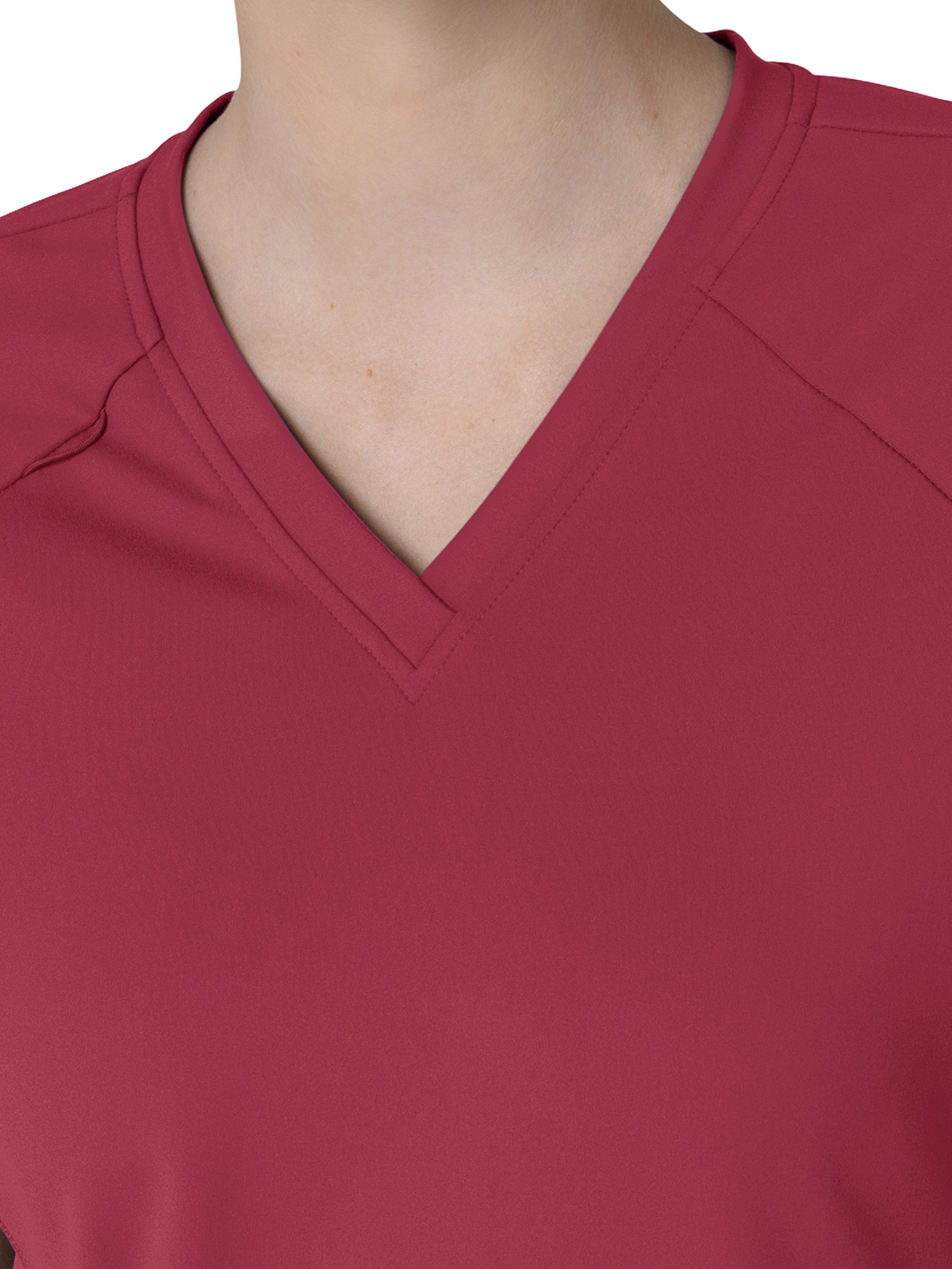 Wink - Renew Knit - Women's Four-Pocket Flex-n-Reach V-Neck Raglan Top 37