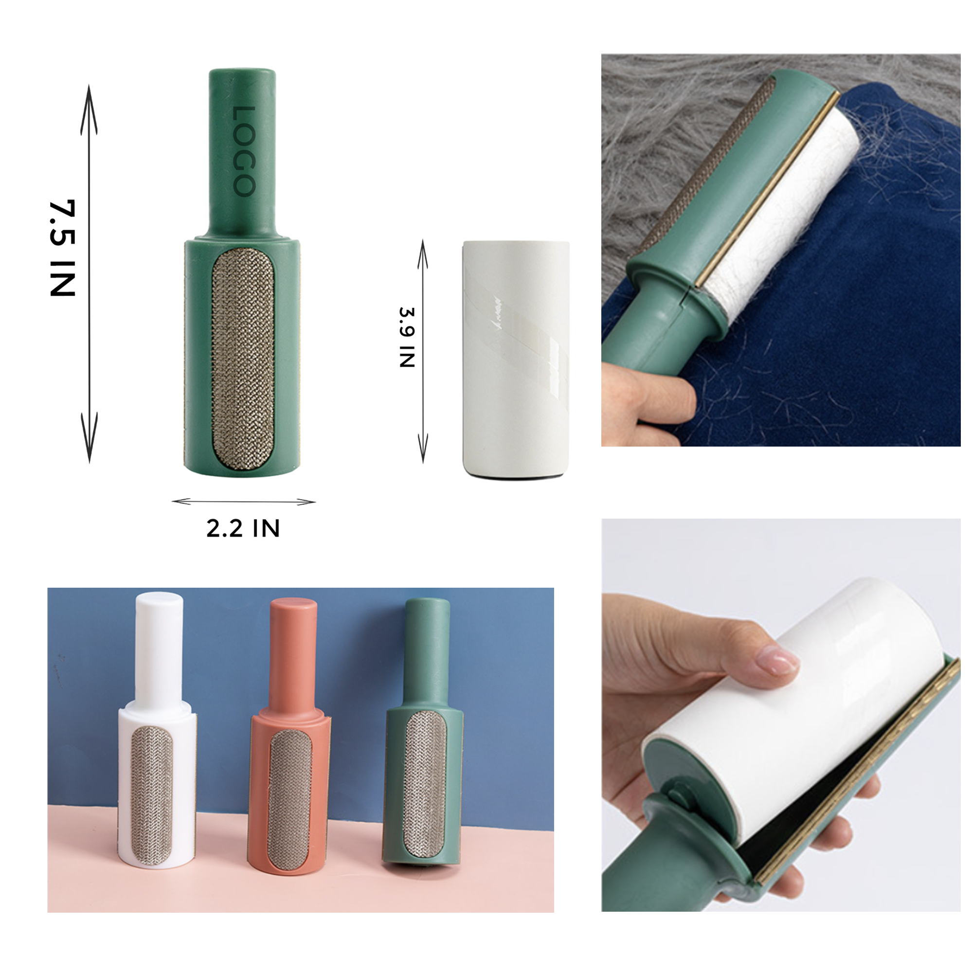 MOQ 10 PCS Durable Pets Hair Sticker 2