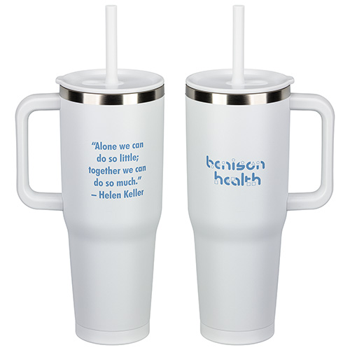 SENSO® Summit 40 oz Insulated Stainless Steel Travel Mug with Press-In Straw Lid 12