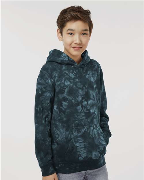 Youth Midweight Tie-Dyed Hooded Sweatshirt - PRM1500TD 59