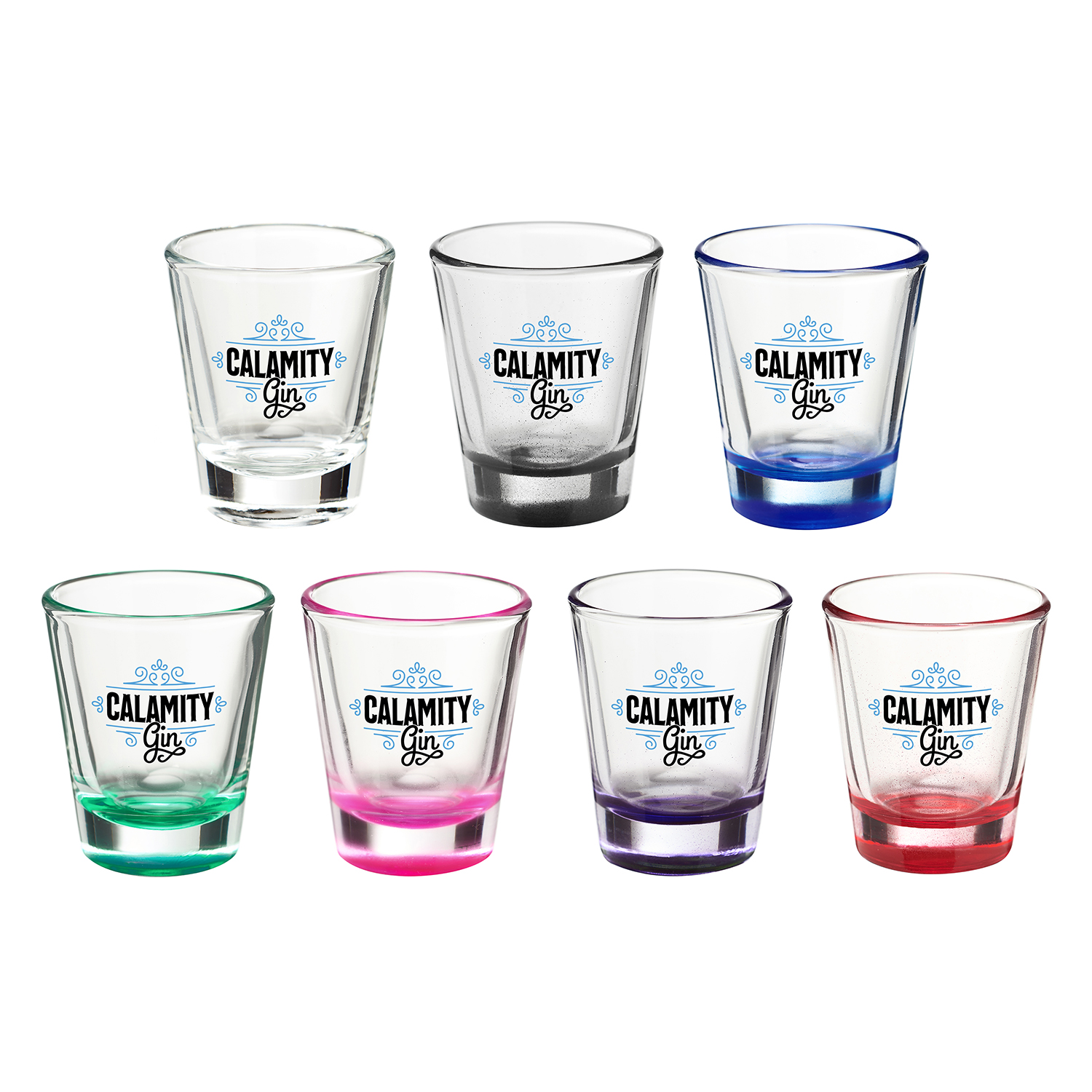 1.75 oz. Clear Glass Shot Glasses 2