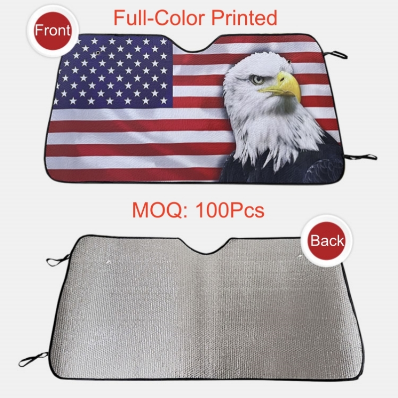Full-color Printed Fold Mylar Car Sun Shade 2