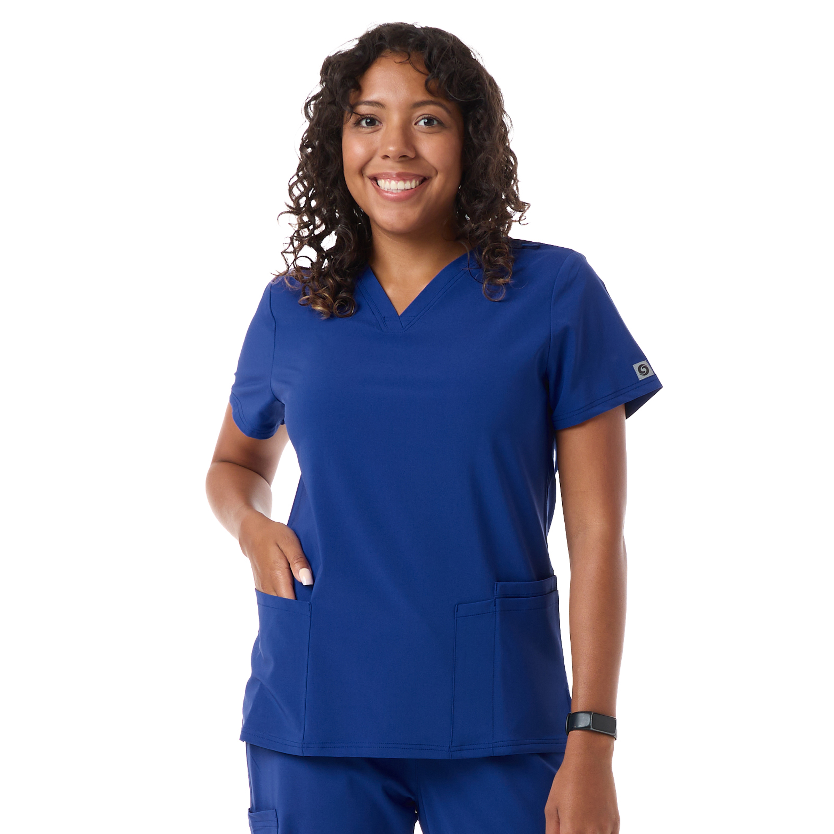 Women's UltraStretch Multi-Pocket Scrub Top 4