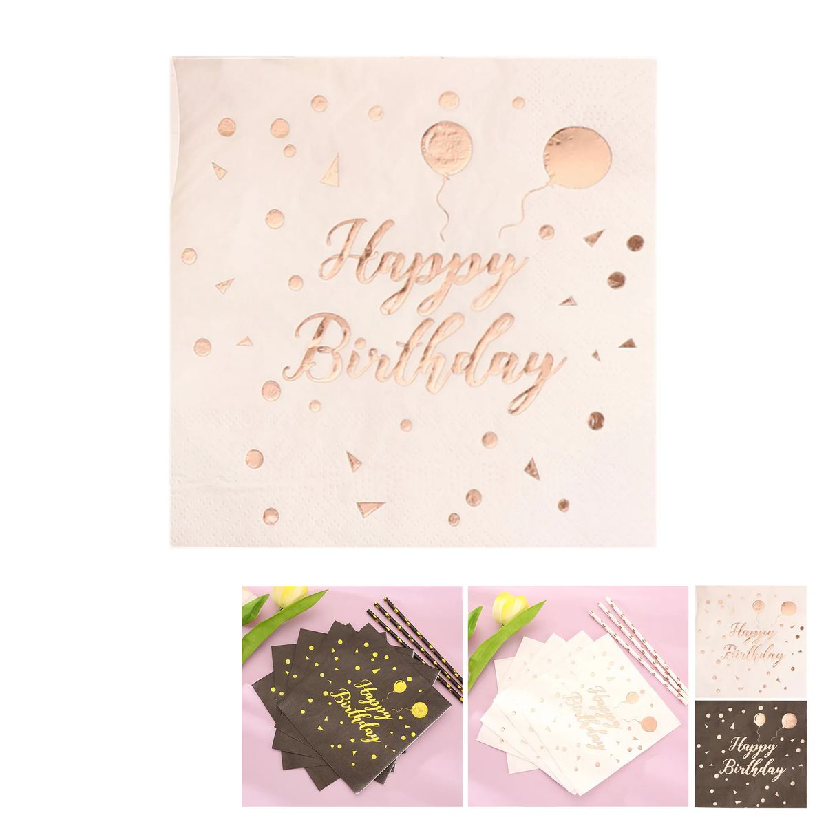 5 x 5 Two Ply Beverage Napkins for Events 2