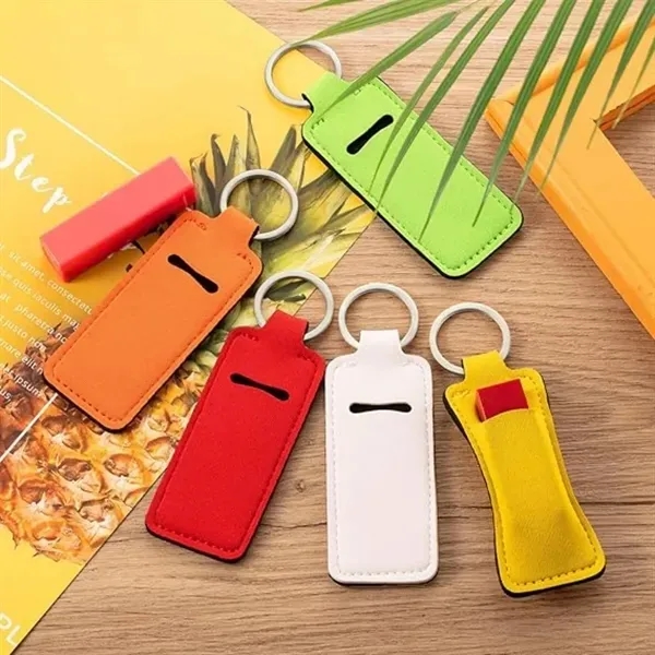 Colorful Lip Balm Keychain Holder 2