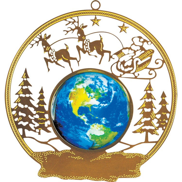 Vibraprint® Santa Sled Holiday Ornament 1