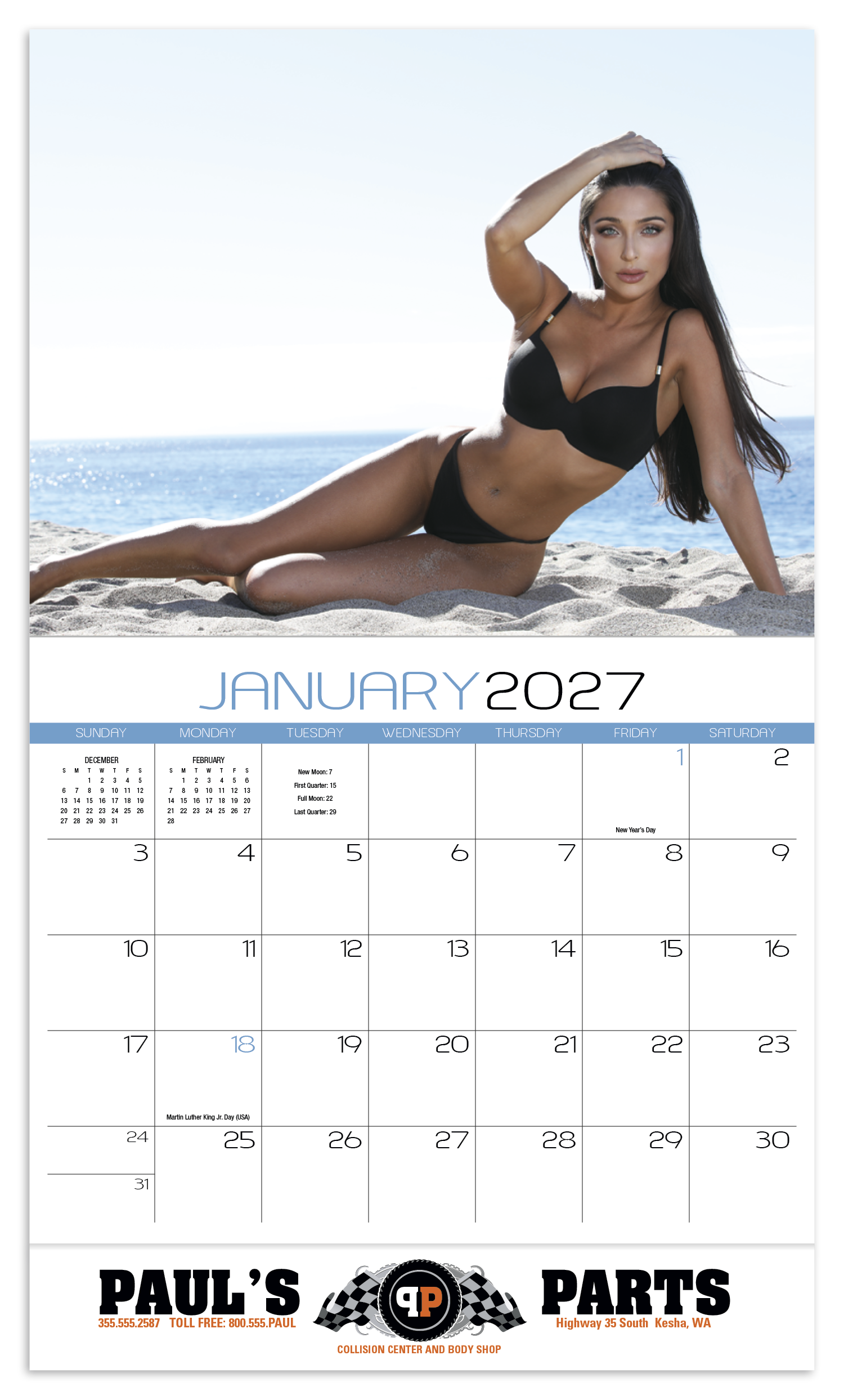 HotLine® Products Swimsuits Appointment Calendar - Stapled 53
