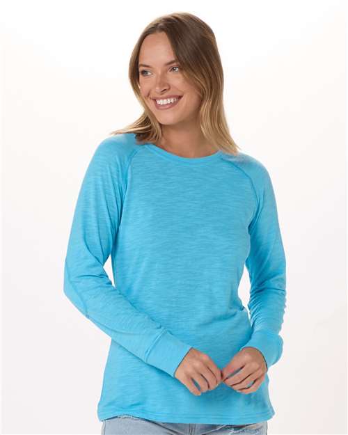 Women's Solid Preppy Patch Long Sleeve T-Shirt - BW3166 12