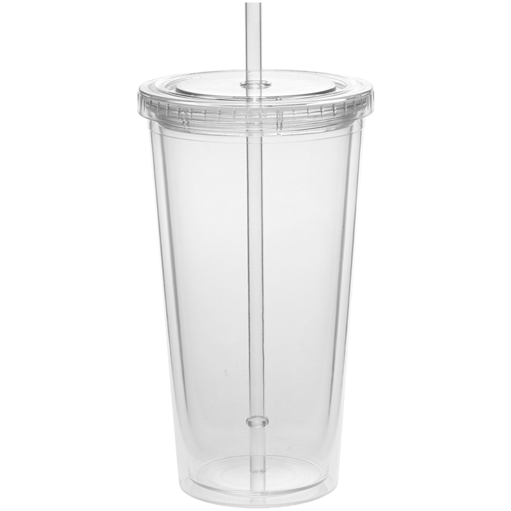 20 oz. Double Wall Acrylic Tumblers With Straws 18
