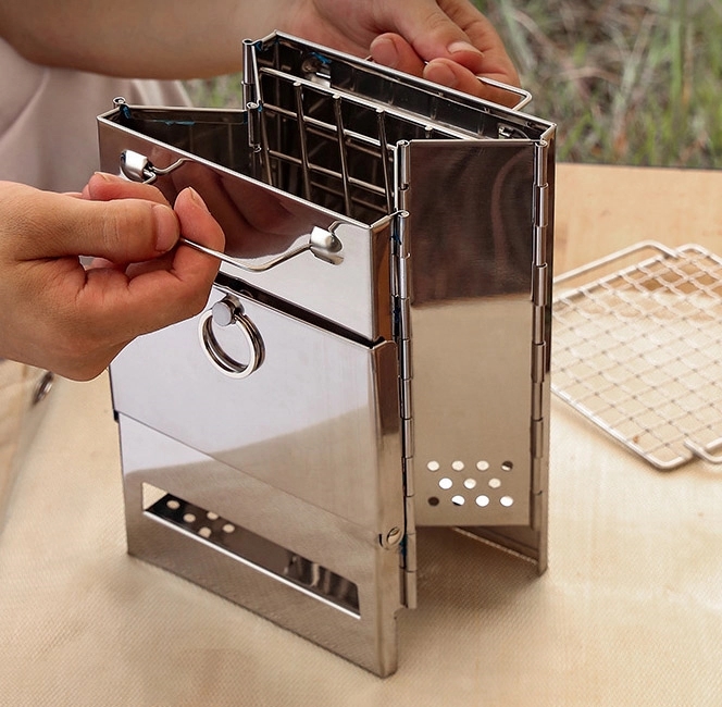 Collapsible Portable Camping BBQ Grill 4