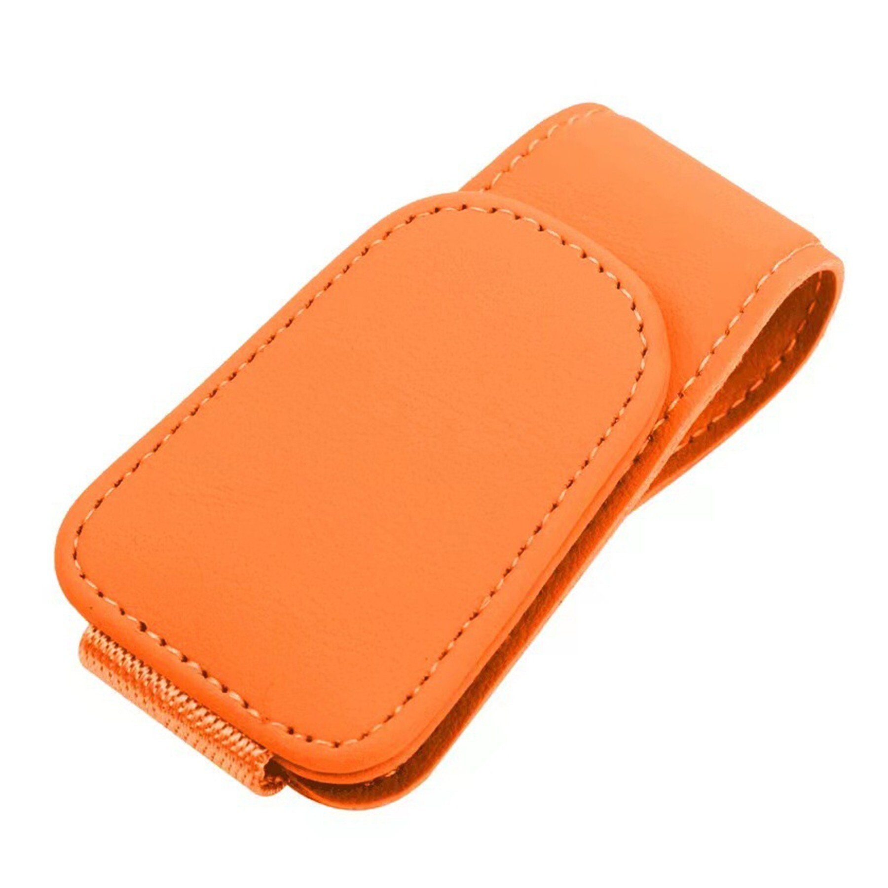 Car Sun Visor PU Leather Sunglass Holder 2