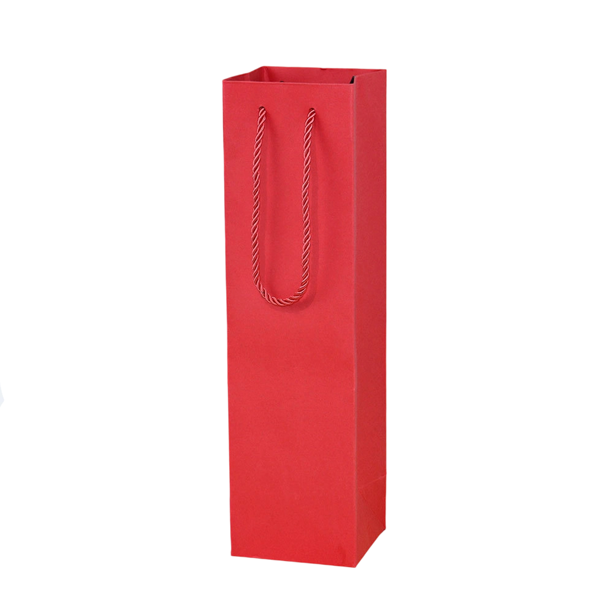 Paper Single Wine Bottle Tote Bag With Twisted Handle 5