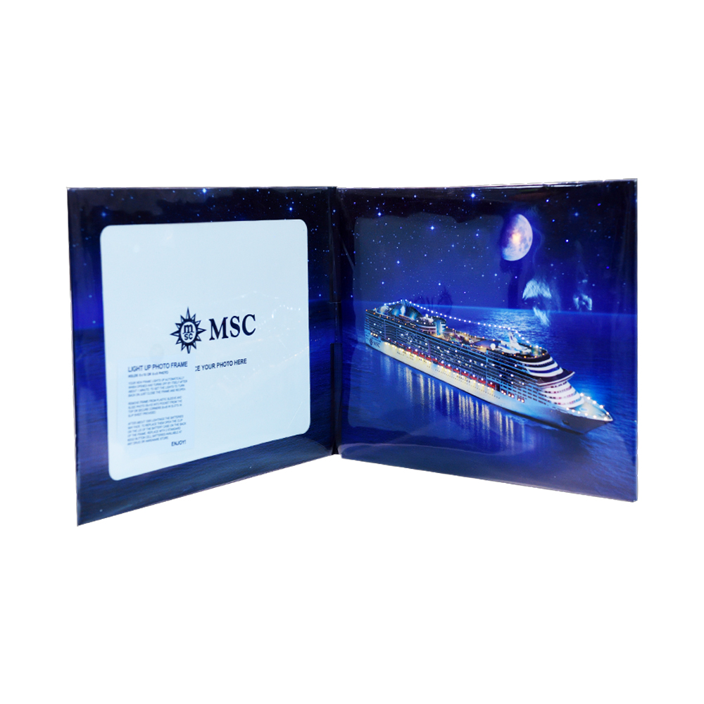 AudioPop Light + Sound Custom LED Audio Greeting Card & Direct Mailer - Full Color 1