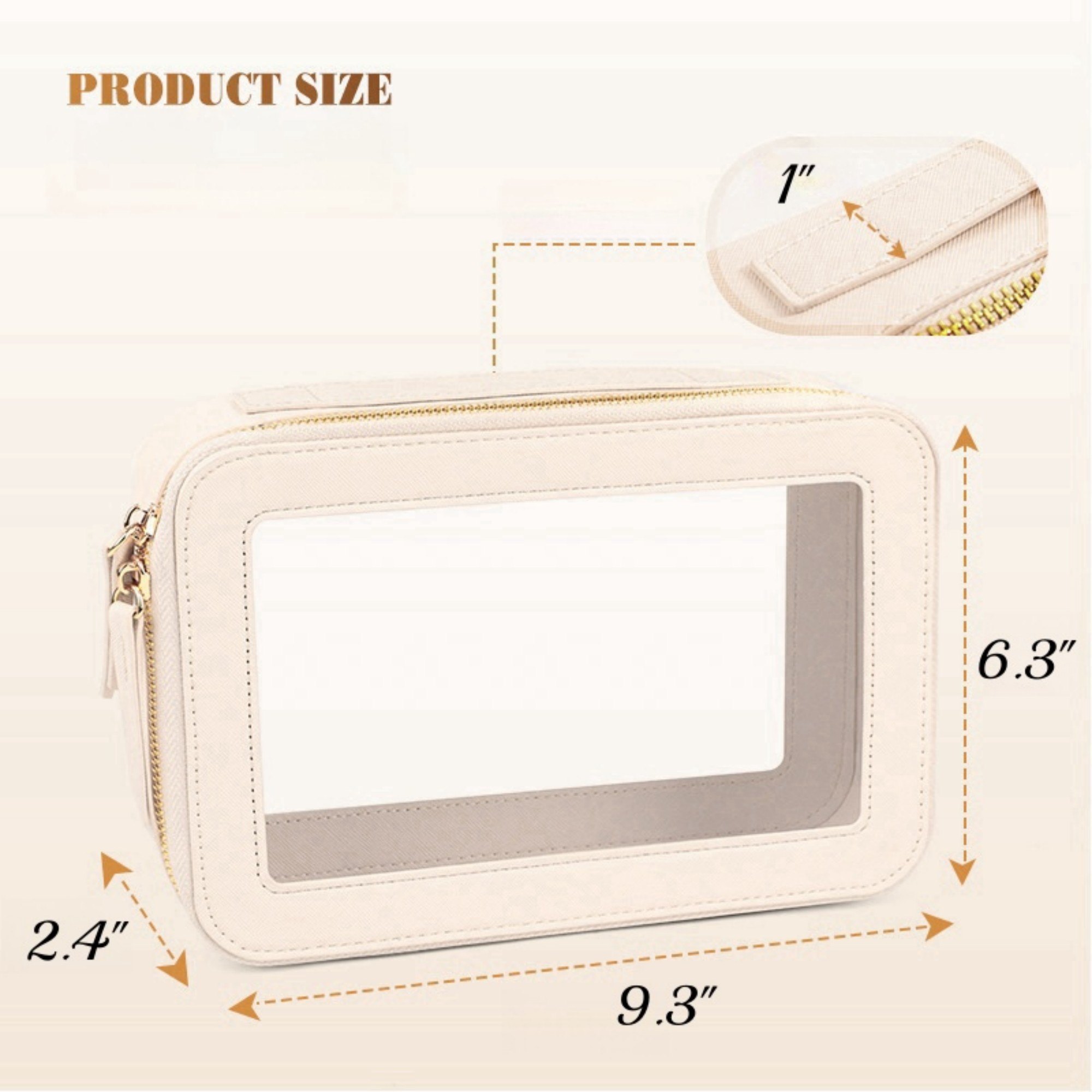 Single Layer Clear Makeup Bags 4