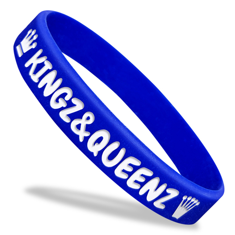 Debossed with Color Fill Silicone Wristband 2