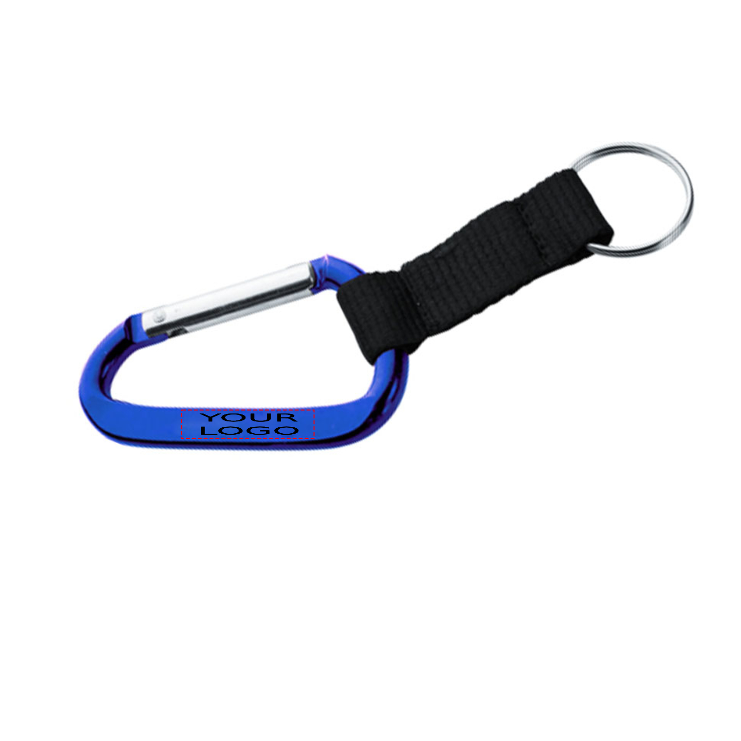Metal Carabiner with Strap Keychain 1