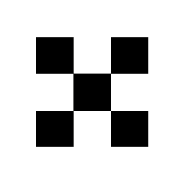 4 Square Checkered Printed Flags 1