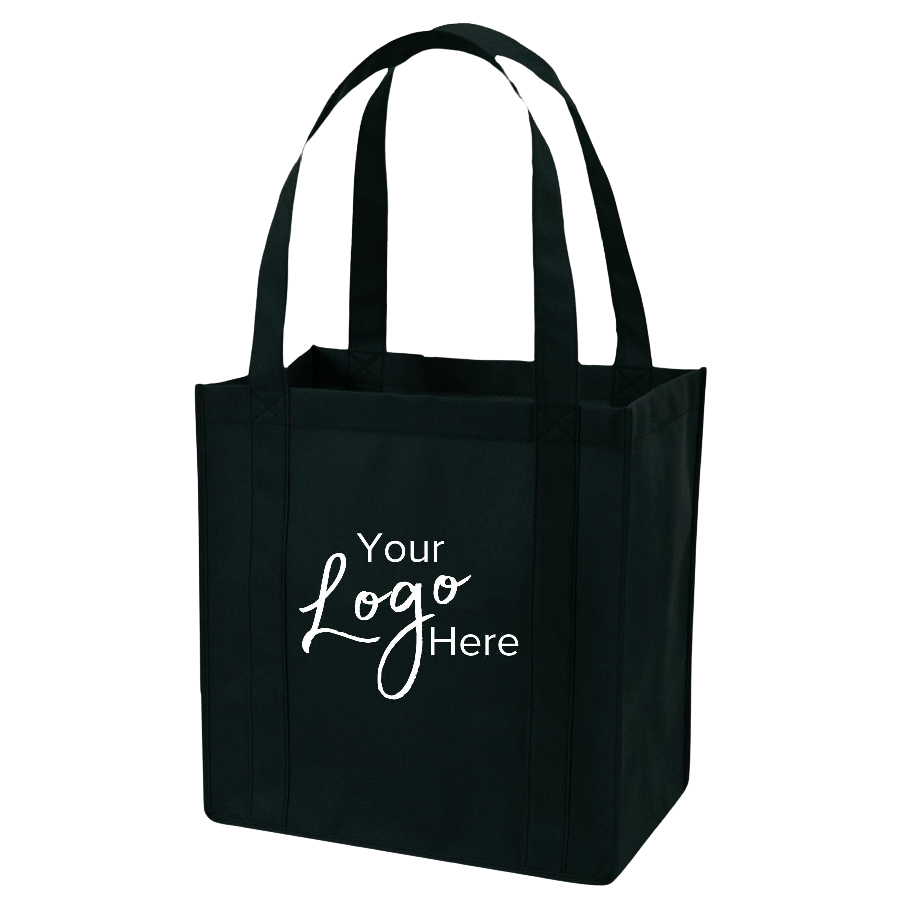 Non-Woven 12 1/2"W x 13 1/2"H x 8 1/2" Gusset Tote Bag w/ Inforced Bottom 17
