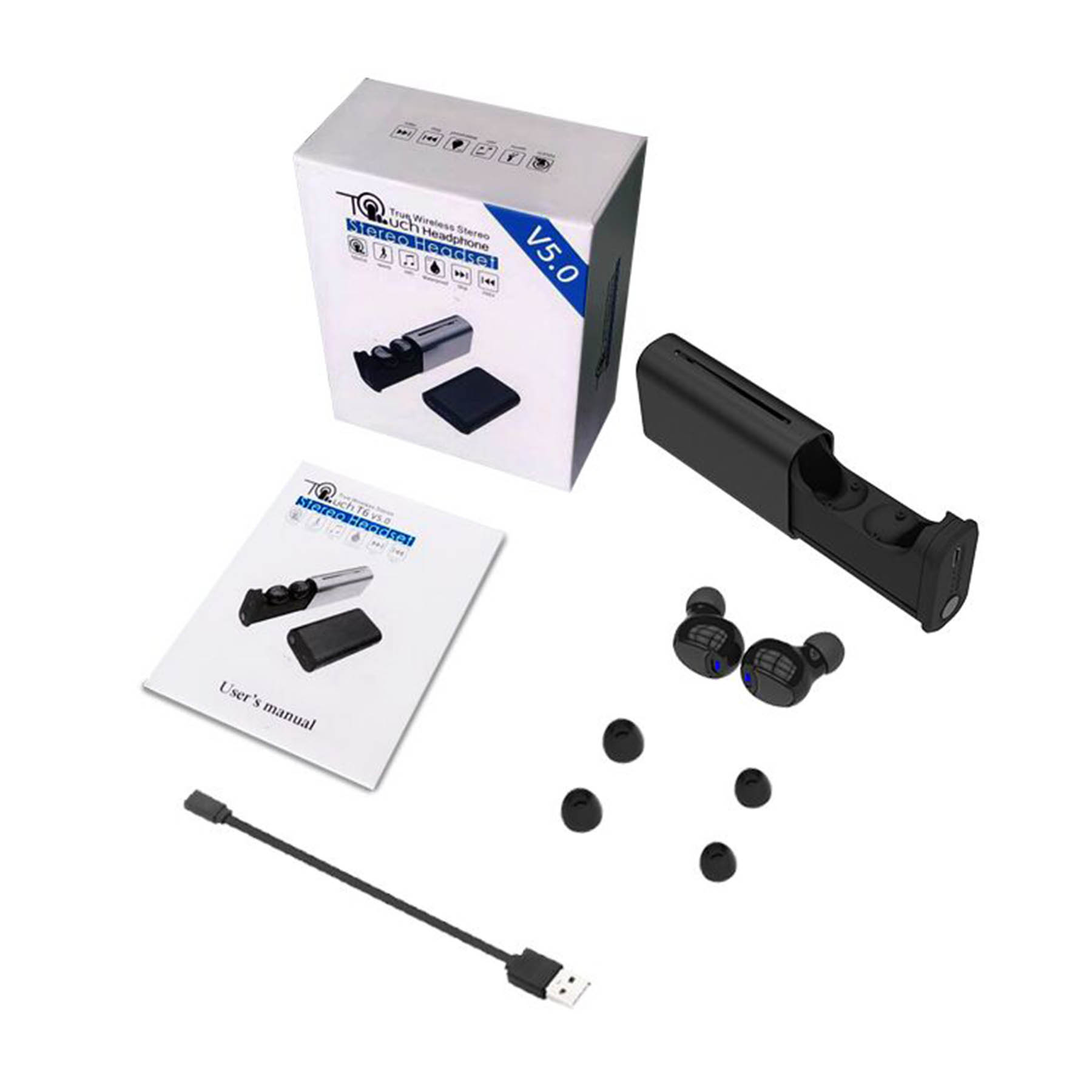 Wireless TWS in-ear earbuds with Wireless Charging Case - Close out 6