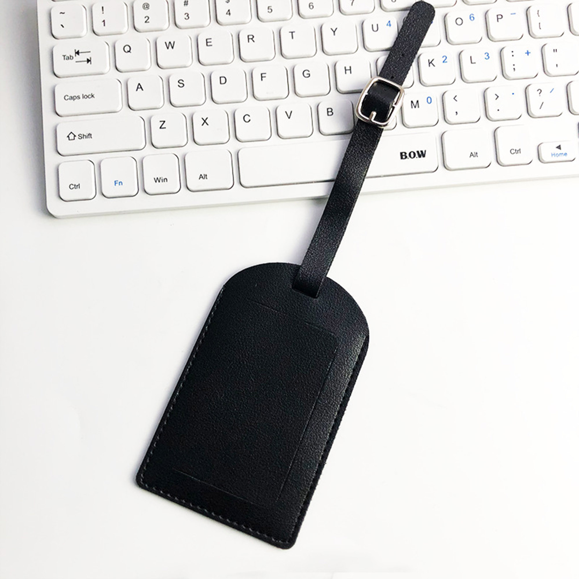 Vegan Leather Flip Open Luggage Tag 13