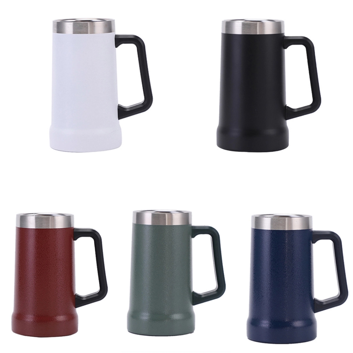 24Oz Stainless Steel Beer Mug 1