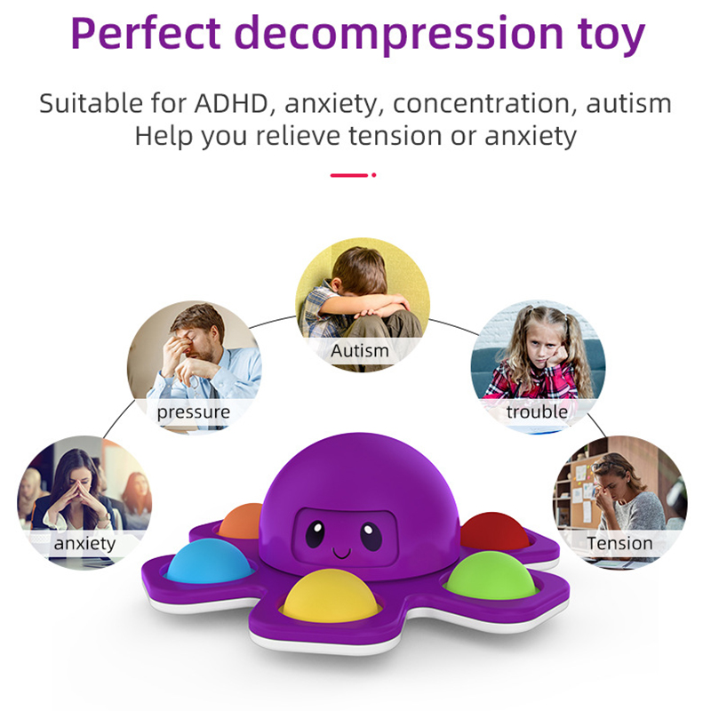 Octopus Face-Changing Bubble Sensory Toy 28