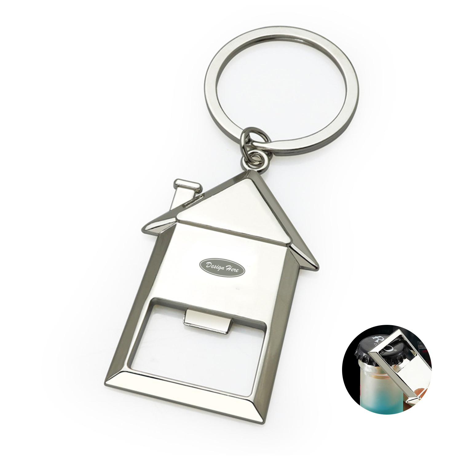 Sturdy House Keychain with Bottle Opener 3