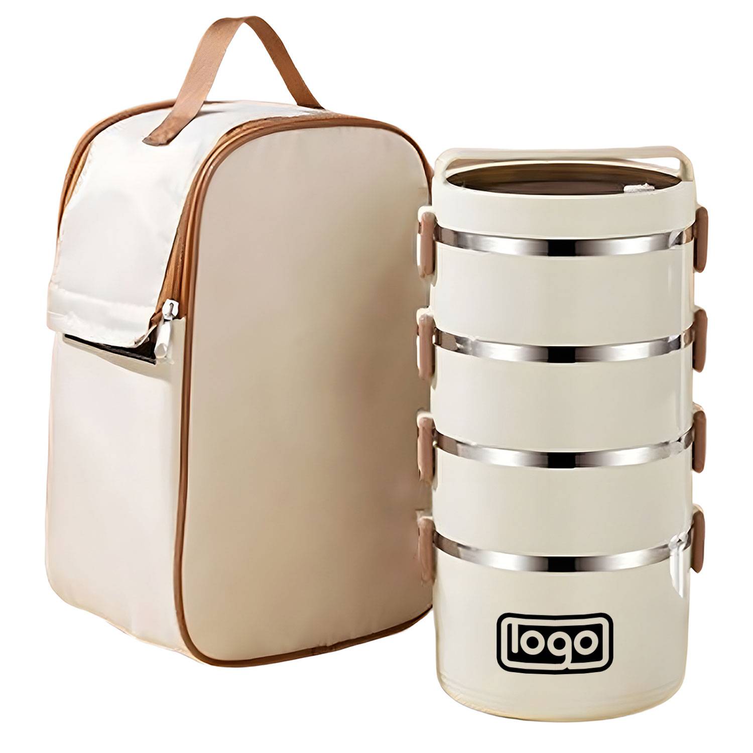 Stainless Steel Lunch Box w/ Insulated Bag 6
