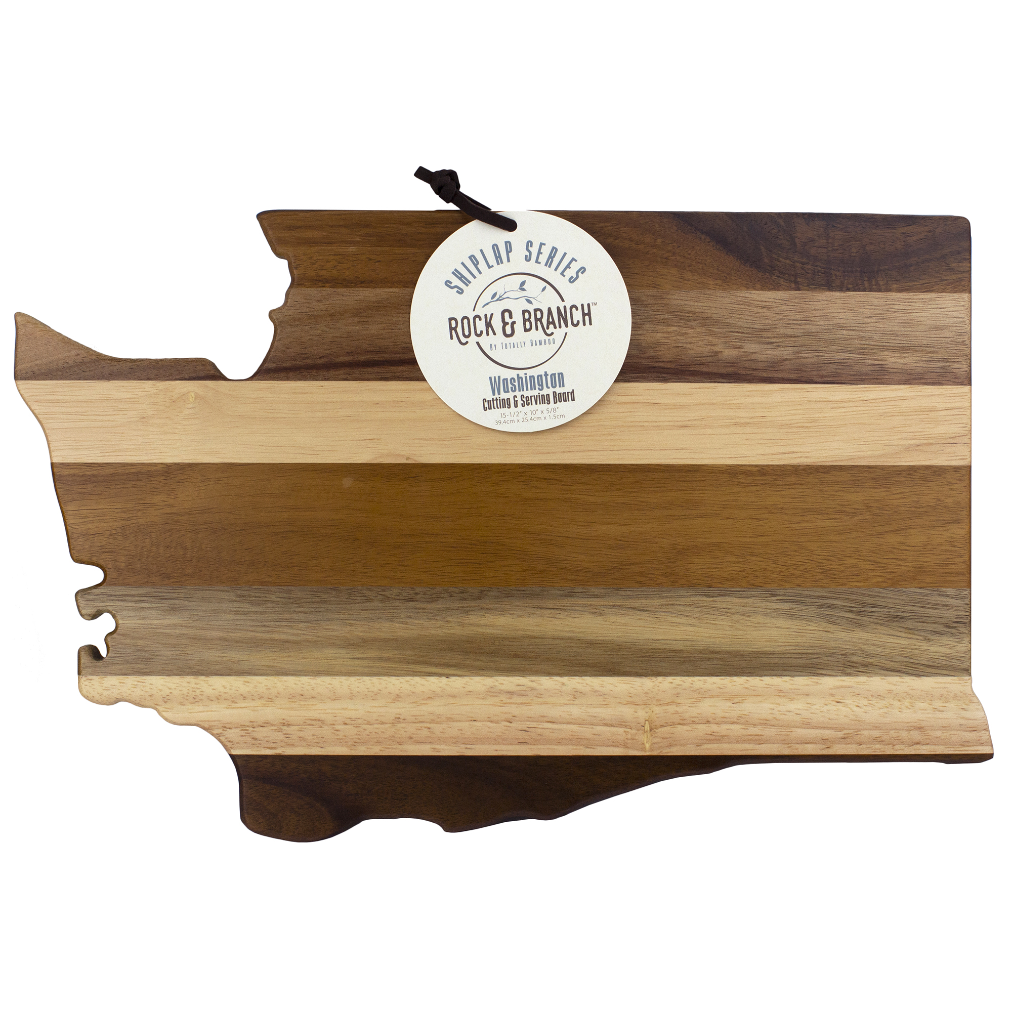 Rock & Branch® Shiplap Series Washington State Shaped Wood Serving and Cutting Board 6