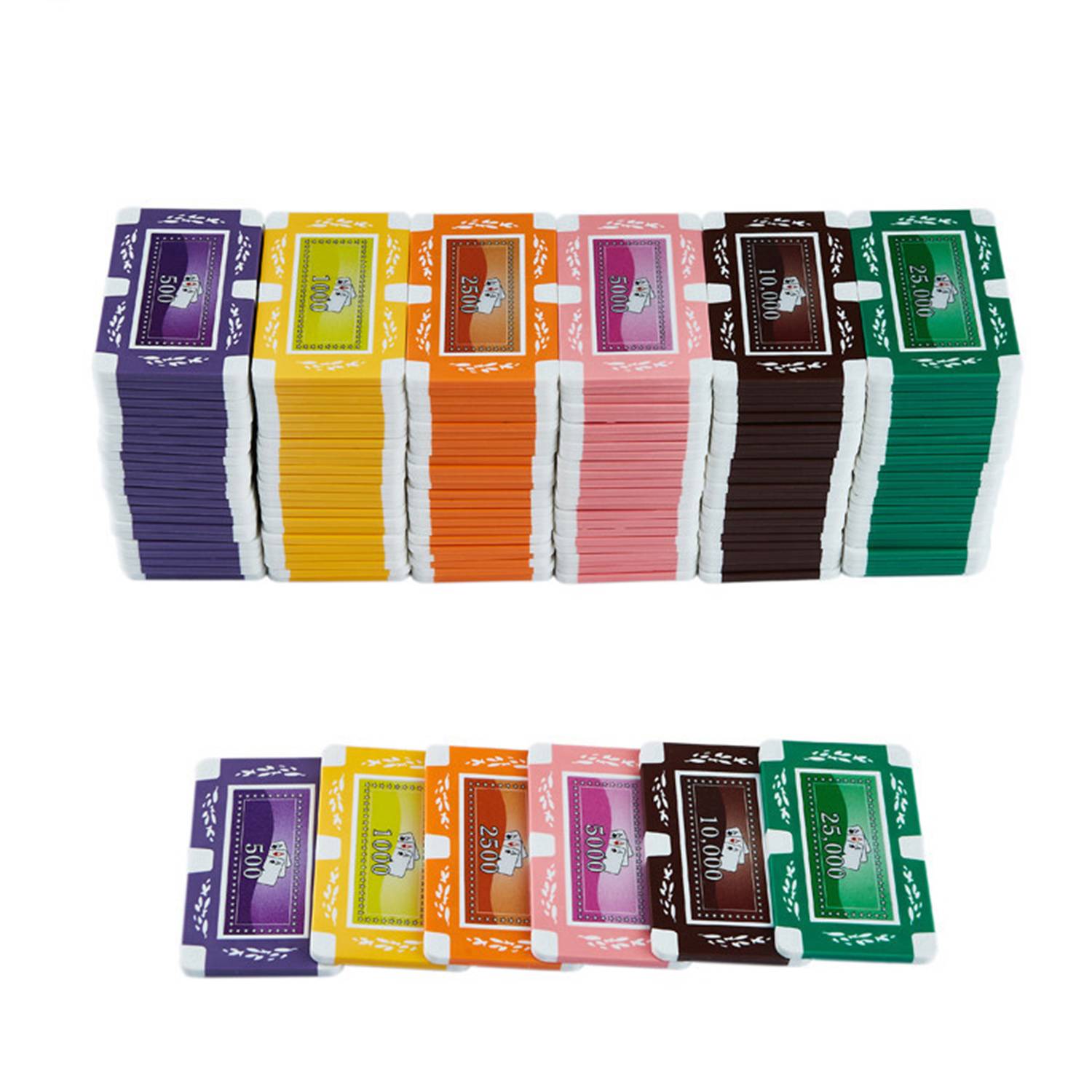 Rectangle Plastic Poker Chip 3
