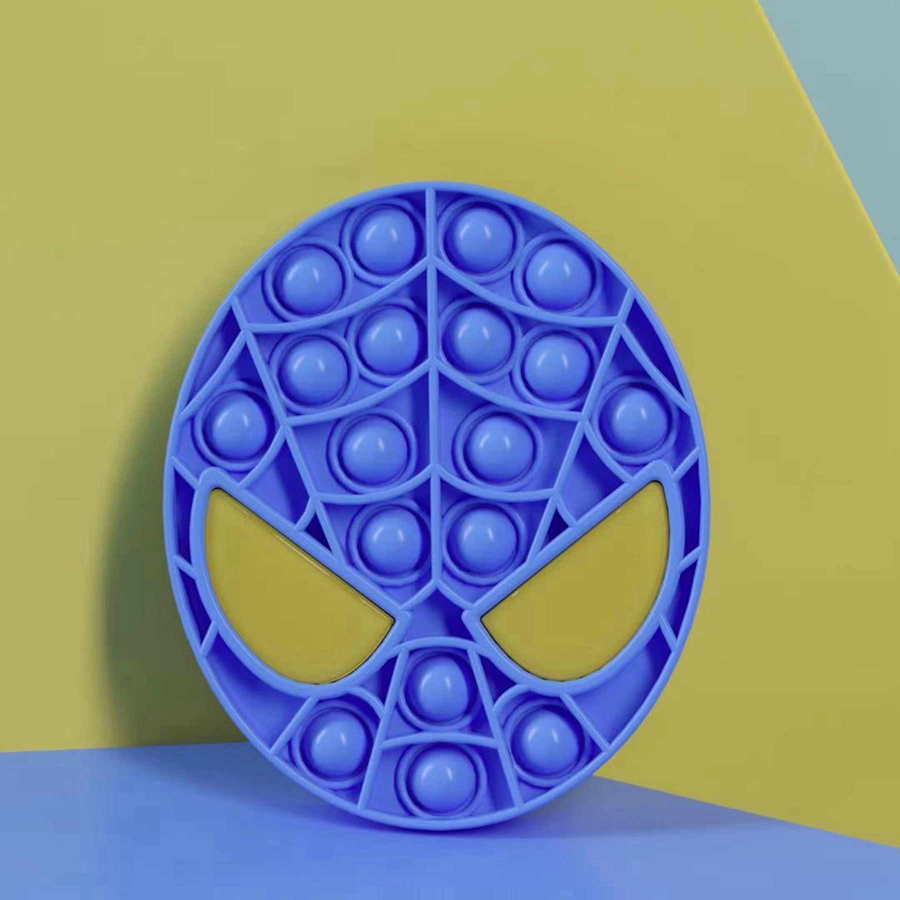 Super Man Shape Push Pop Bubble Ball Toy 7