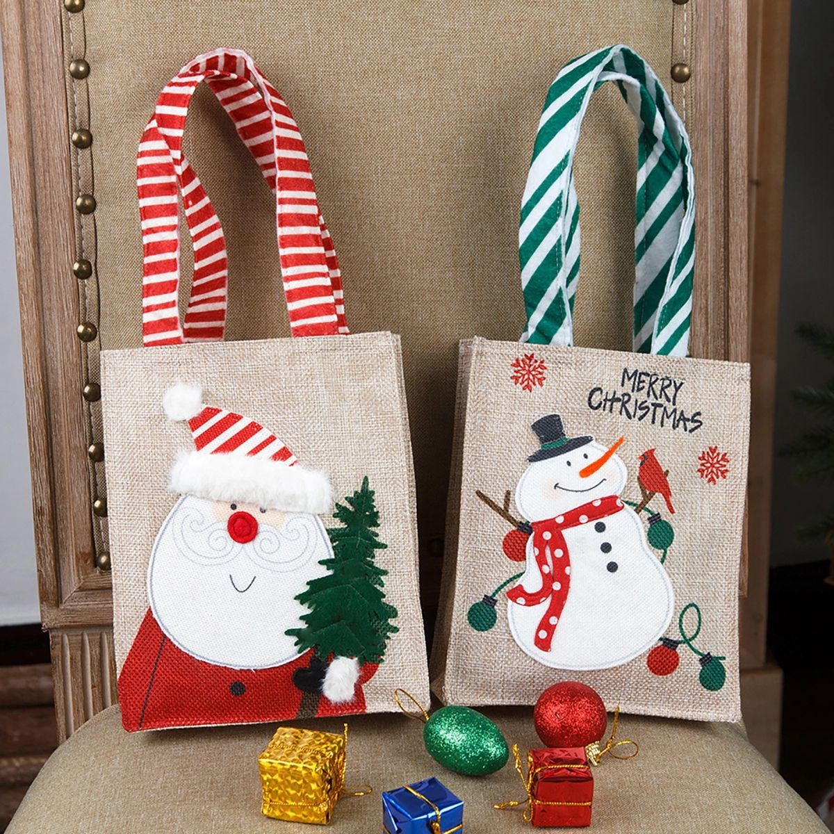 Christmas Gift Tote Bag, custom tote bag with logo imprint 4
