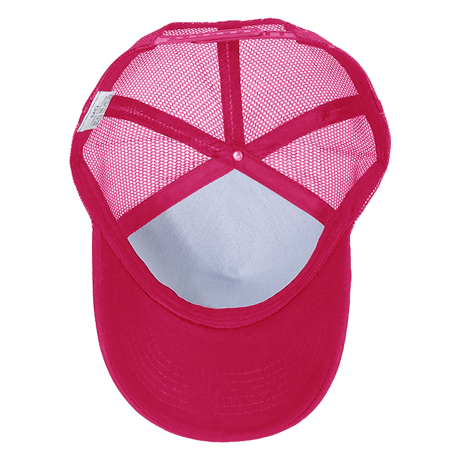 Stock Solid Color Cotton 5-Panel Trucker Cap 81