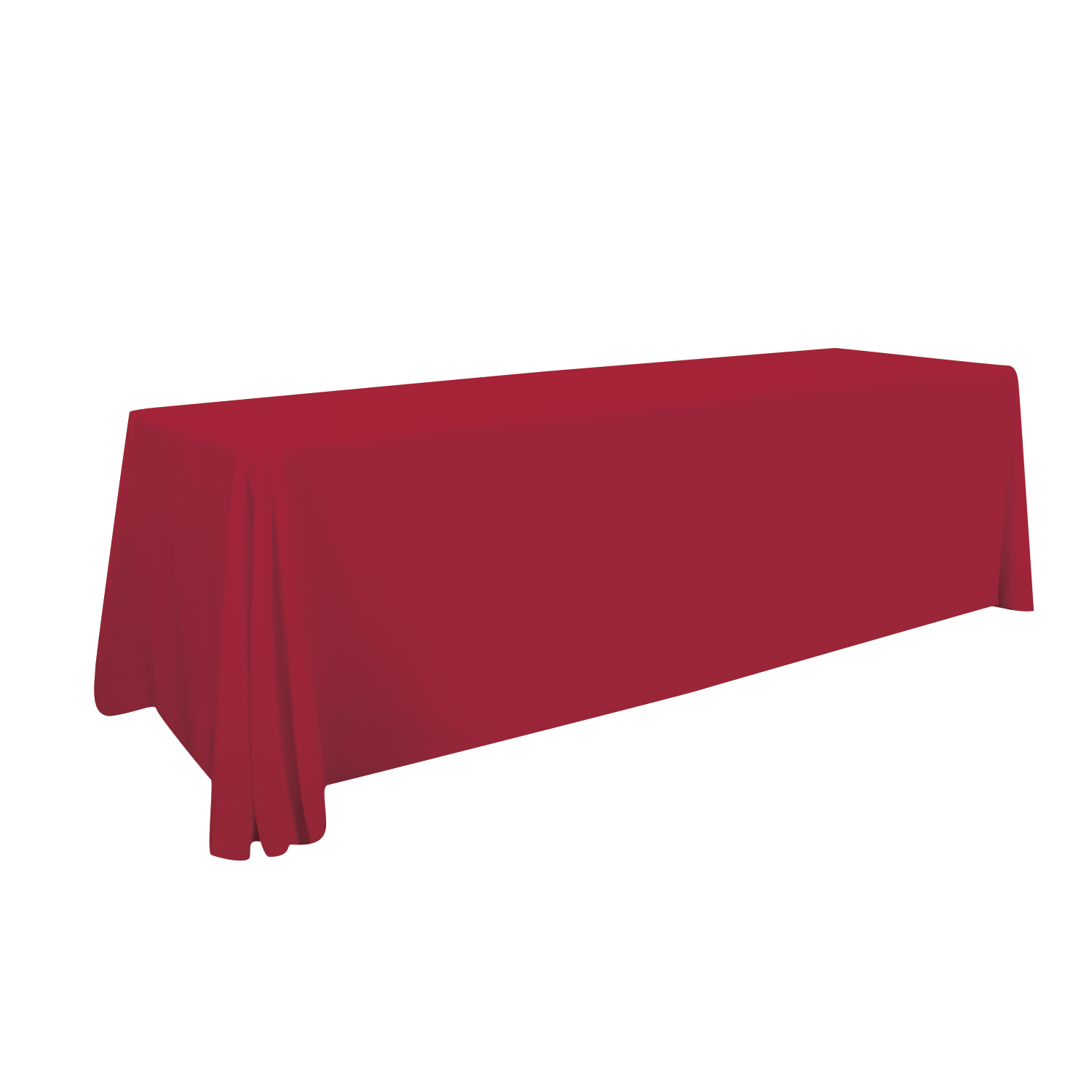 8' Stain-Resistant 3-Sided Table Throw (Unimprinted) 2