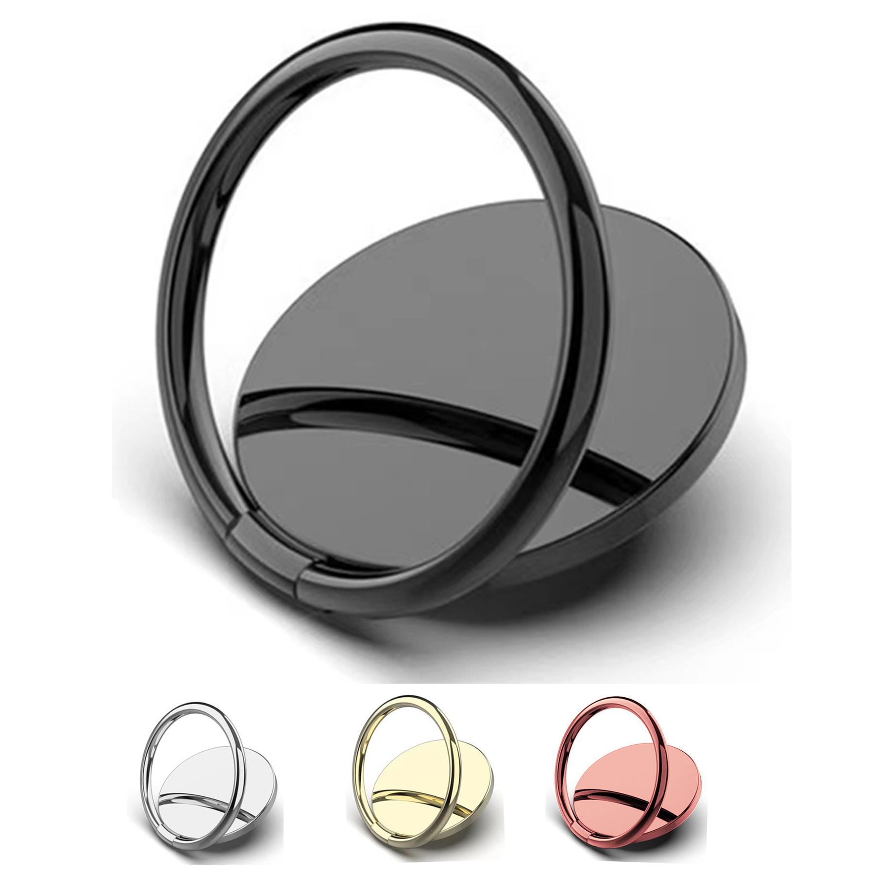 360°Rotating Ultra-thin Mobile Phone Ring Car Bracket Magnet 1