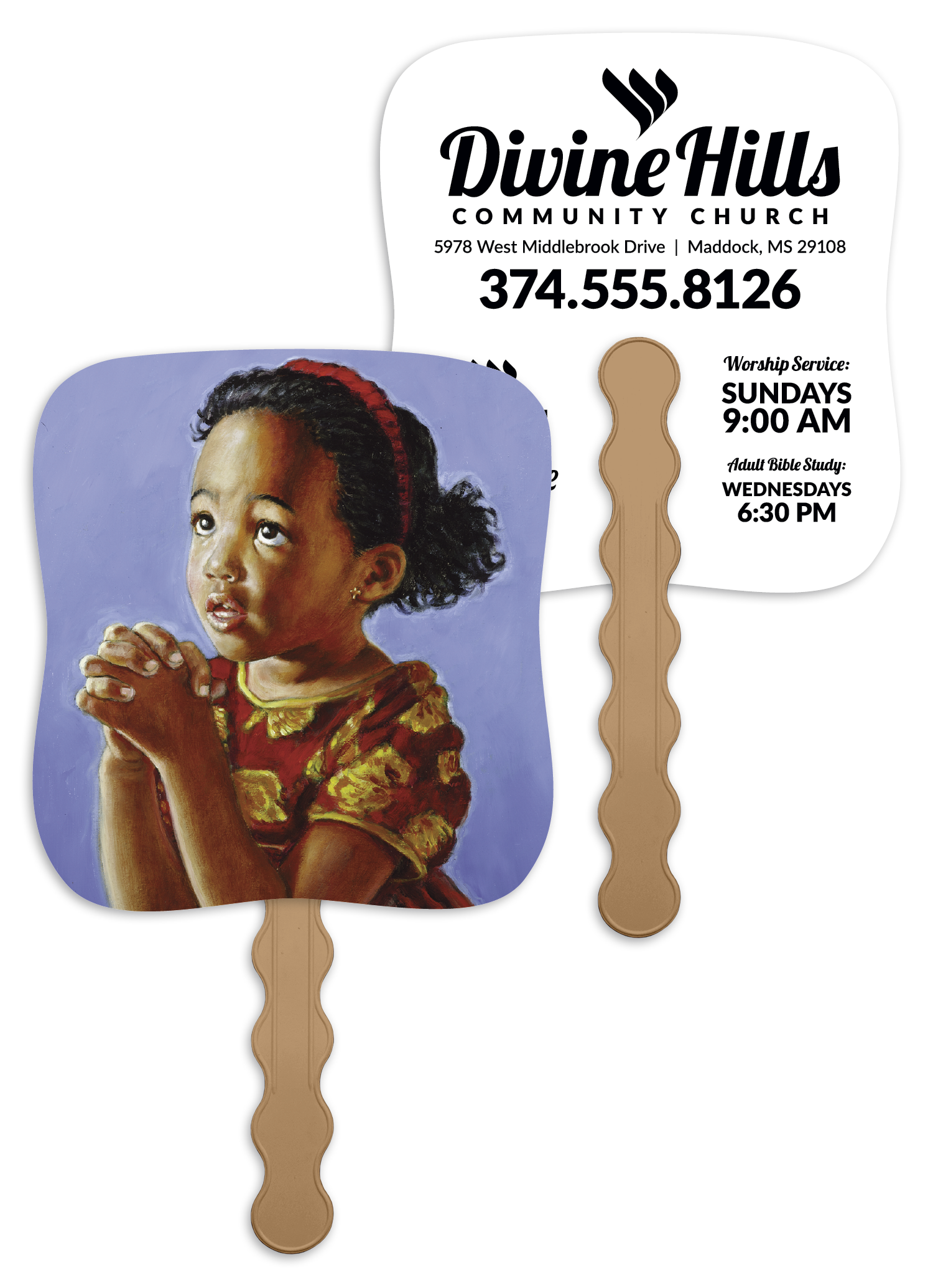 Skinner & Kennedy® Heavenly Prayer - Pictorial Fan 18