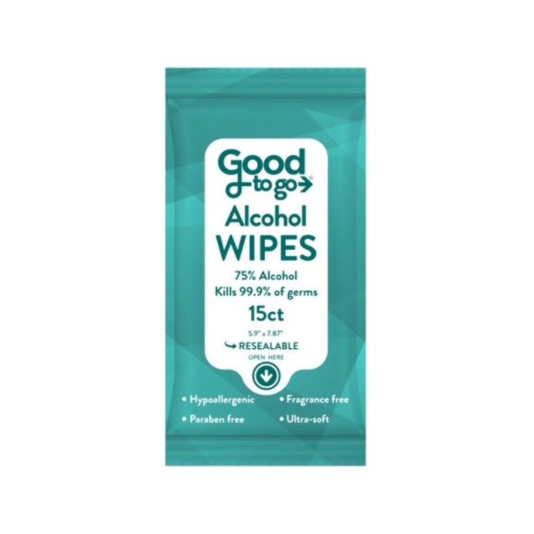 Alcohol Wipes - 15 Pack Resealable 2