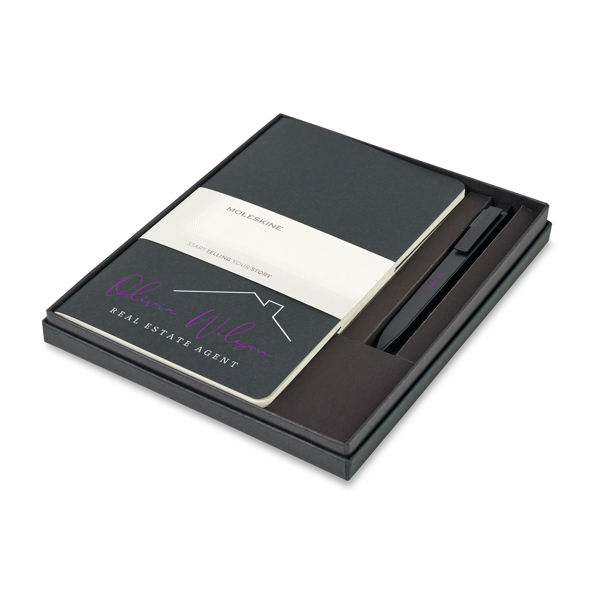 Moleskine® Large Cahier and GO Pen Gift Set 18