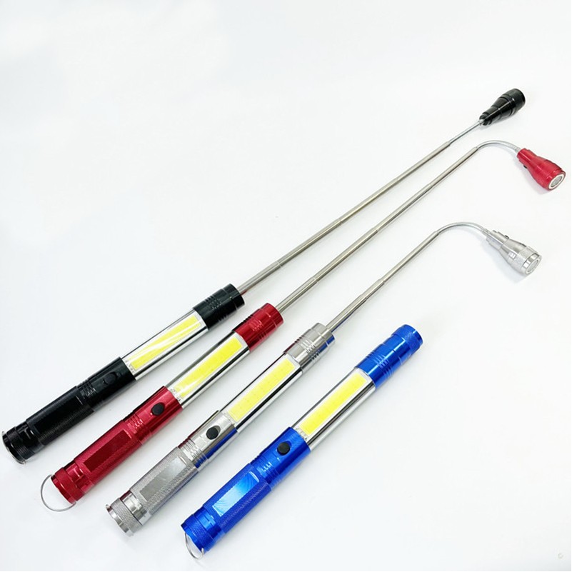 Telescopic Magnetic COB LED Flashlight w/Sidelight 2