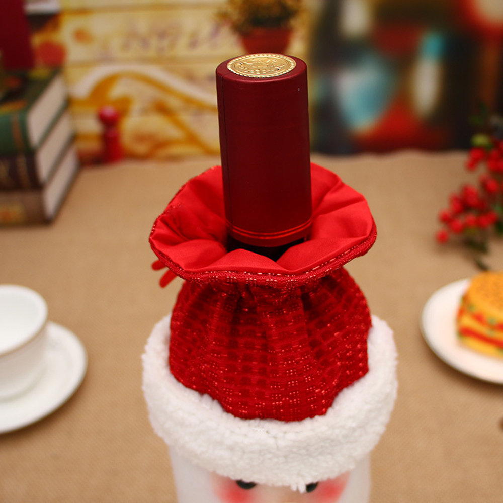 Christmas Wine Bottle Drawstring Bag 4